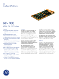Zobrazit dokument GE P-708 Datový list